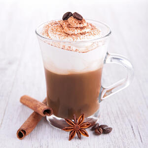 elegant alcoholic coffee drink