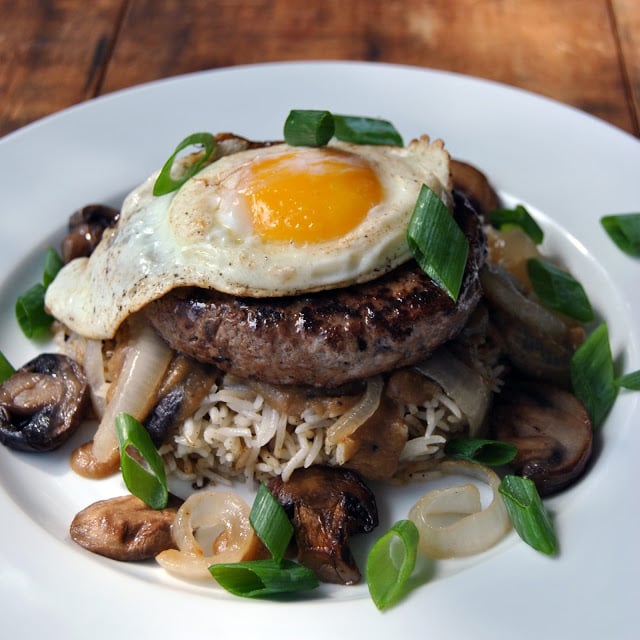 Loco Moco Burger Plate