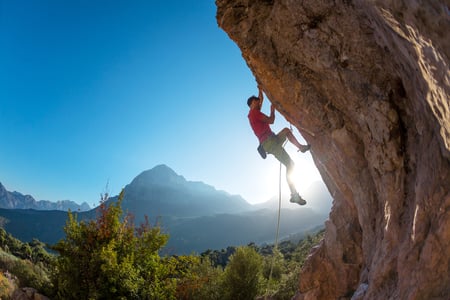Rock-climbing-outside