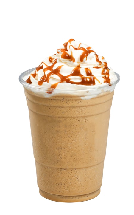 Salted Caramel Custard Frappe